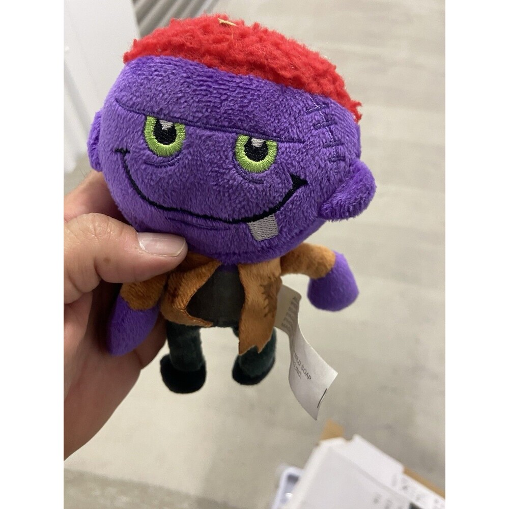 Frankenstein Plush Doll Purple Halloween Monster Stuffed Toy Small